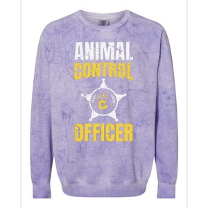 Animal Control Officer Animal Catcher Colorblast Crewneck Sweatshirt