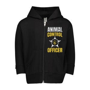 Animal Control Officer Animal Catcher Toddler Zip Fleece Hoodie