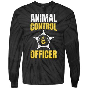 Animal Control Officer Animal Catcher Tie-Dye Long Sleeve Shirt