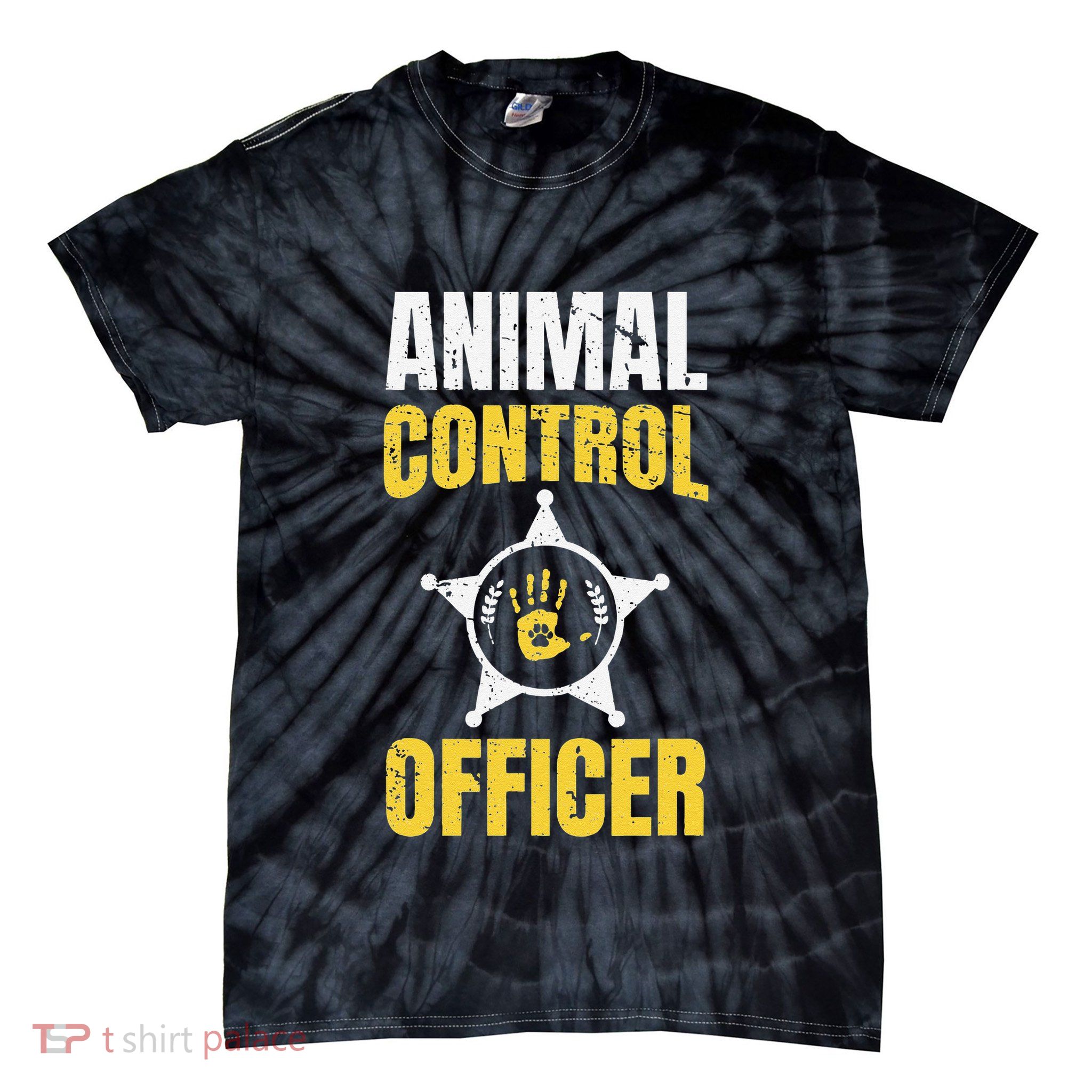 Animal Control Officer Animal Catcher Tie-Dye T-Shirt
