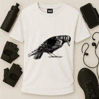 Antique Crow or Raven Cooling Performance Crew T-Shirt