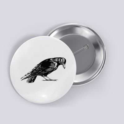 Antique Crow or Raven Button