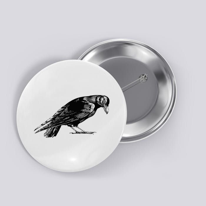 Antique Crow or Raven Button