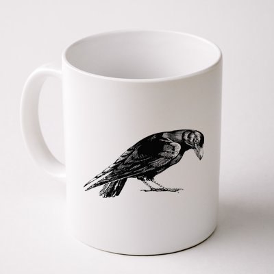 Antique Crow or Raven Mug