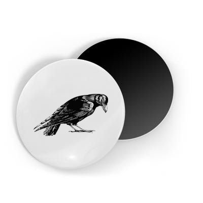 Antique Crow or Raven Magnet