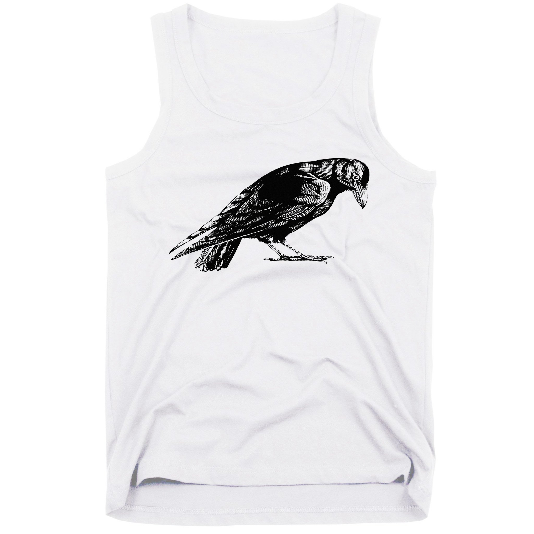 Antique Crow or Raven Tank Top