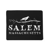 A Crow On Tree Branch Vintage Salem Massachusetts Souvenir Mousepad