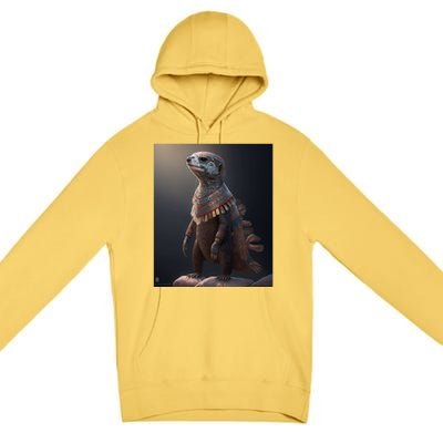 Aesthetic Cool Otter Design Aesthetic Cool Art Otter Gift Premium Pullover Hoodie