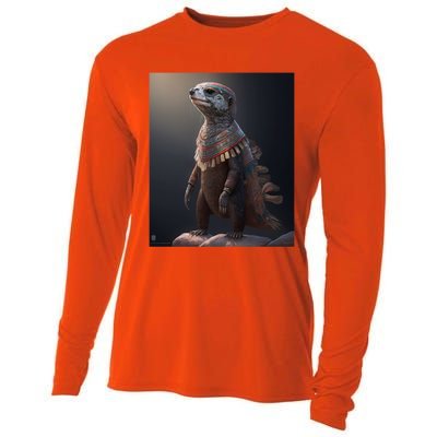 Aesthetic Cool Otter Design Aesthetic Cool Art Otter Gift Cooling Performance Long Sleeve Crew