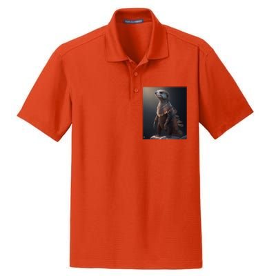 Aesthetic Cool Otter Design Aesthetic Cool Art Otter Gift Dry Zone Grid Polo