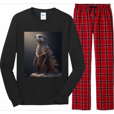 Aesthetic Cool Otter Design Aesthetic Cool Art Otter Gift Long Sleeve Pajama Set