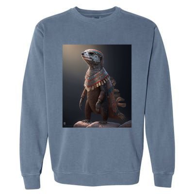 Aesthetic Cool Otter Design Aesthetic Cool Art Otter Gift Garment-Dyed Sweatshirt