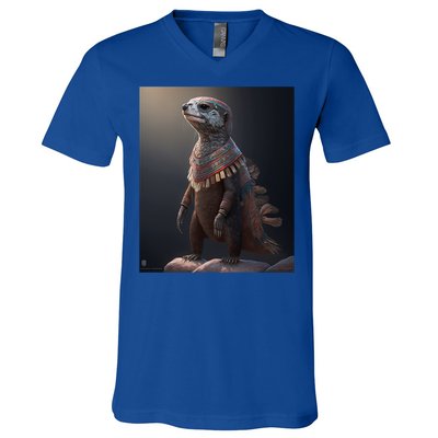 Aesthetic Cool Otter Design Aesthetic Cool Art Otter Gift V-Neck T-Shirt