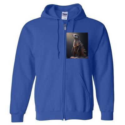 Aesthetic Cool Otter Design Aesthetic Cool Art Otter Gift Full Zip Hoodie