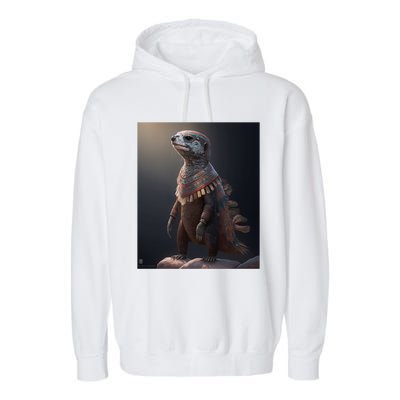 Aesthetic Cool Otter Design Aesthetic Cool Art Otter Gift Garment-Dyed Fleece Hoodie