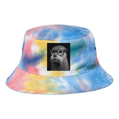 Aesthetic Cool Otter Head Cool Otter With Sunglasses Gift Tie Dye Newport Bucket Hat