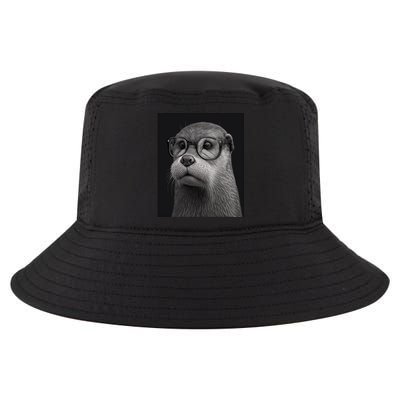 Aesthetic Cool Otter Head Cool Otter With Sunglasses Gift Cool Comfort Performance Bucket Hat