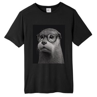 Aesthetic Cool Otter Head Cool Otter With Sunglasses Gift Tall Fusion ChromaSoft Performance T-Shirt