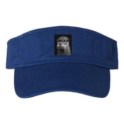 Aesthetic Cool Otter Head Cool Otter With Sunglasses Gift Valucap Bio-Washed Visor