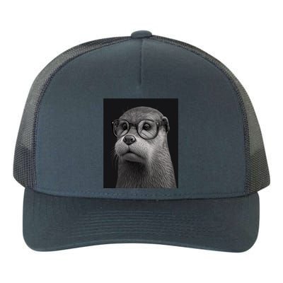 Aesthetic Cool Otter Head Cool Otter With Sunglasses Gift Yupoong Adult 5-Panel Trucker Hat