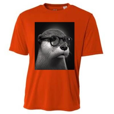 Aesthetic Cool Otter Head Cool Otter With Sunglasses Meaningful Gift Cooling Performance Crew T-Shirt