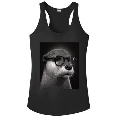 Aesthetic Cool Otter Head Cool Otter With Sunglasses Meaningful Gift Ladies PosiCharge Competitor Racerback Tank