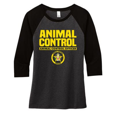 Animal Control Officer Public Safety Uniform Patrol Women's Tri-Blend 3/4-Sleeve Raglan Shirt