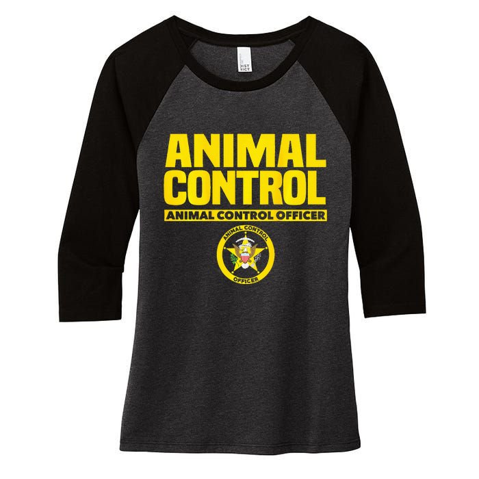 Animal Control Officer Public Safety Uniform Patrol Women's Tri-Blend 3/4-Sleeve Raglan Shirt