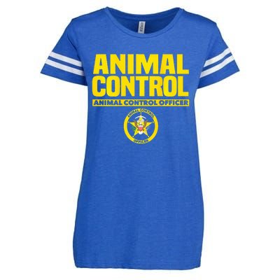 Animal Control Officer Public Safety Uniform Patrol Enza Ladies Jersey Football T-Shirt