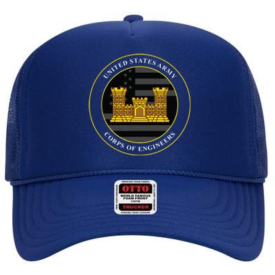 Army Corps Of Engineers USACE High Crown Mesh Back Trucker Hat