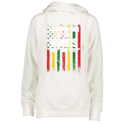 A Combination Of The Words June And 19th Junenth Gift Womens Funnel Neck Pullover Hood