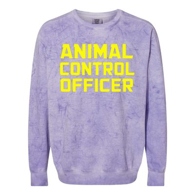 Animal Control Officer Halloween Costume Colorblast Crewneck Sweatshirt