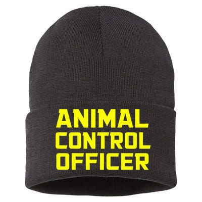 Animal Control Officer Halloween Costume Sustainable Knit Beanie