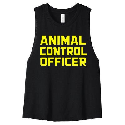 Animal Control Officer Halloween Costume Women's Racerback Cropped Tank