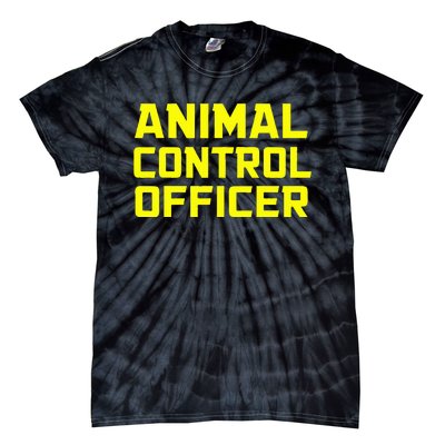 Animal Control Officer Halloween Costume Tie-Dye T-Shirt