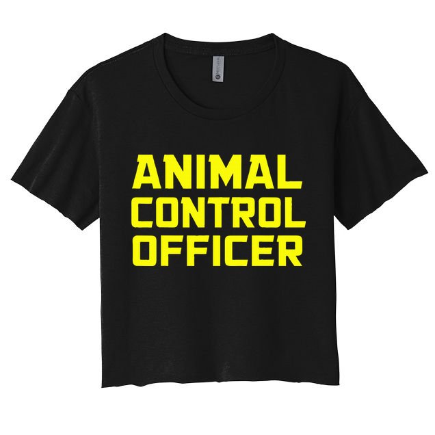 Animal Control Officer Halloween Costume Women's Crop Top Tee