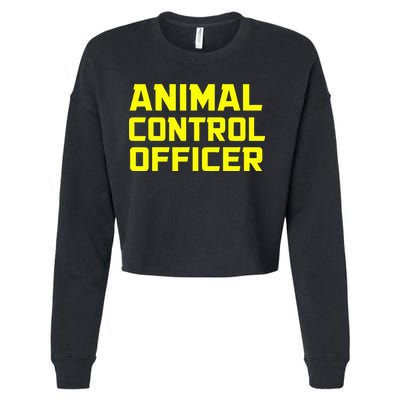 Animal Control Officer Halloween Costume Cropped Pullover Crew