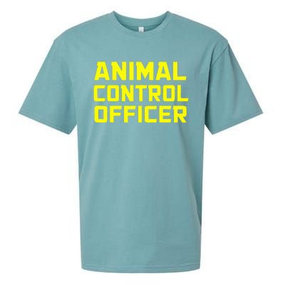 Animal Control Officer Halloween Costume Sueded Cloud Jersey T-Shirt