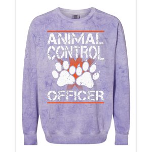 Animal Control Officer Colorblast Crewneck Sweatshirt