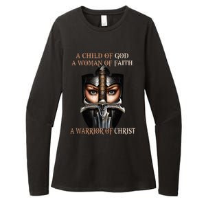 A Child Of God A Woman Of Faith A Warrior Of Christ Womens CVC Long Sleeve Shirt