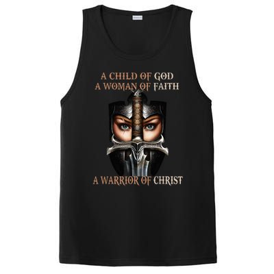 A Child Of God A Woman Of Faith A Warrior Of Christ PosiCharge Competitor Tank