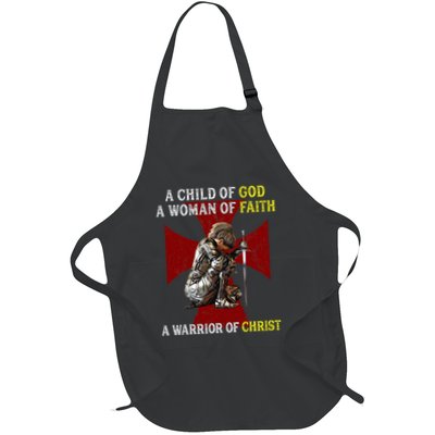 A Child Of God A Woman Of Faith A Warrior Of Christ Apron