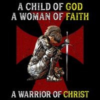 A Child Of God A Woman Of Faith A Warrior Of Christ 16 in Basic Backpack