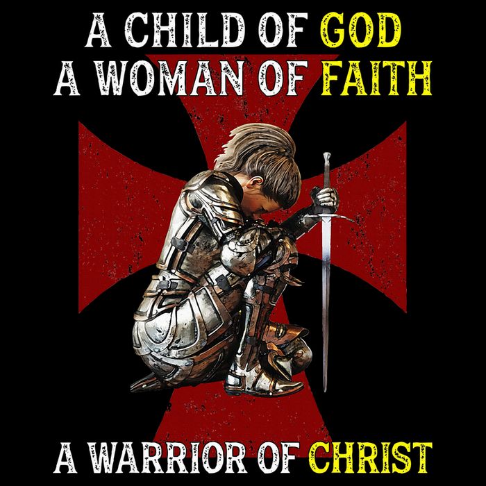 A Child Of God A Woman Of Faith A Warrior Of Christ 16 in Basic Backpack