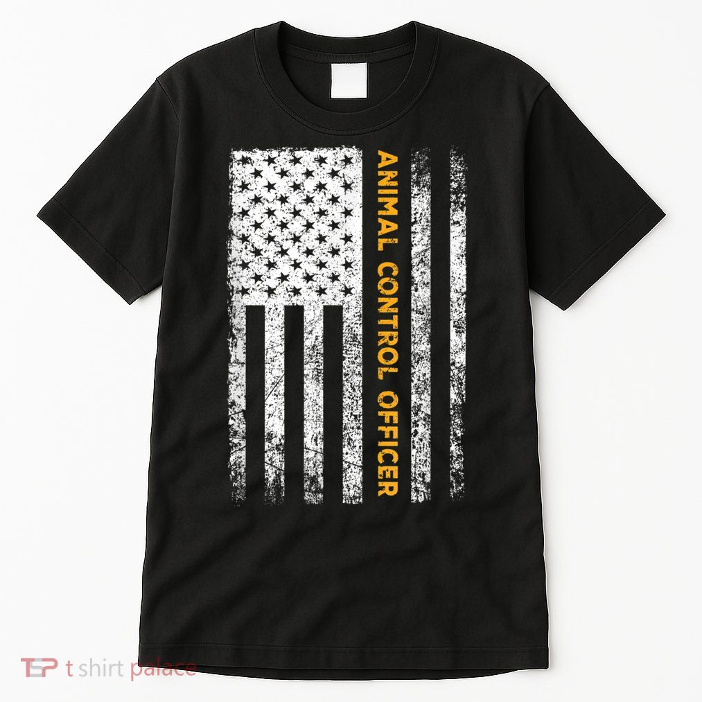 Animal Control Officer Flag Wildlife Rescue Patrol Control Tall T-Shirt