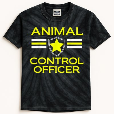 Animal Control Officer Kids Tie-Dye T-Shirt