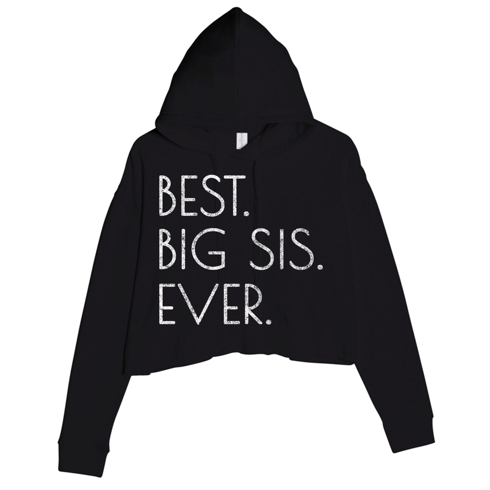 Awesome Cool Older Sister Gift Best Big Sis Ever Meaningful Gift Crop Fleece Hoodie