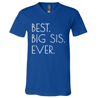 Awesome Cool Older Sister Gift Best Big Sis Ever Meaningful Gift V-Neck T-Shirt