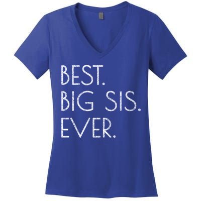 Awesome Cool Older Sister Gift Best Big Sis Ever Meaningful Gift Women's V-Neck T-Shirt