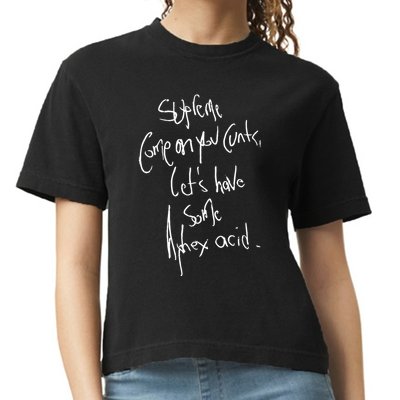 Aphextwin Come On You Cunts LetS Have Some Aphex Acid Comfort Colors Boxy T-Shirt